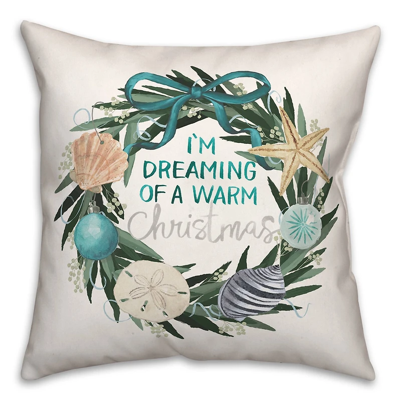 I'm Dreaming of a Warm Christmas Throw Pillow