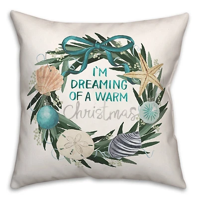 I'm Dreaming of a Warm Christmas Throw Pillow