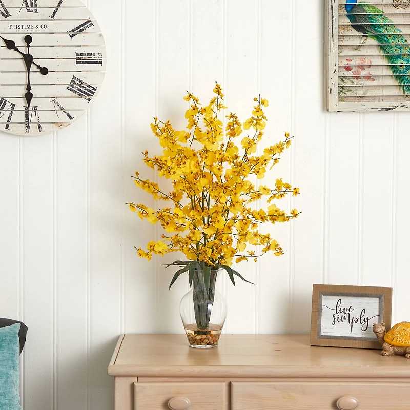 2.5ft. Yellow Dancing Lady Arrangement in Vase