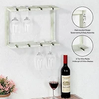 NEX™ Wall Mounted Wine Glass Stemware Rack Holder Hanger