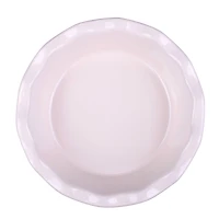 6" Mini Cream Ceramic Pie Plate by Makery™