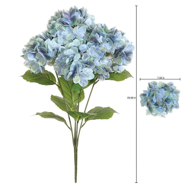 23" Green & Blue Hydrangea Bush by Ashland®