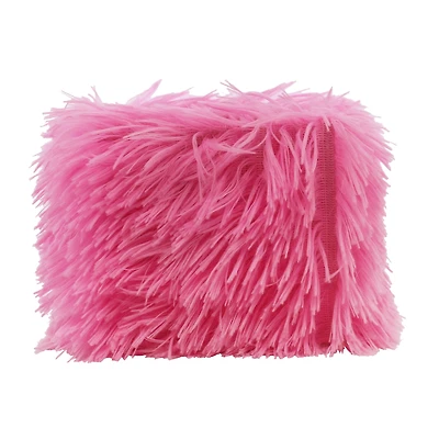 4" Pink Faux Fur Decorative Container by Ashland®
