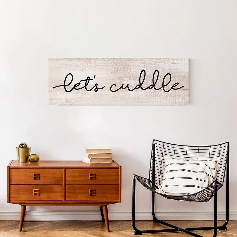 Let's Cuddle 36" x 12" Canvas Wall Art