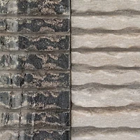 Hello Honey® 5" Black Mélange Carved Marble Bookend Set