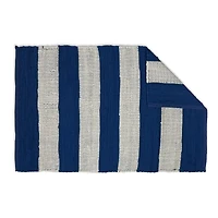 DII® Navy & White Stripe Rag Rug, 2ft. x 3ft.