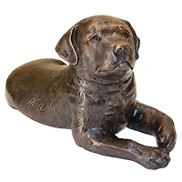 Design Toscano 15" Cast Bronze Labrador Puppy Garden Statue