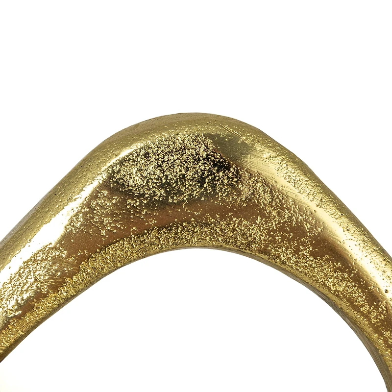 Hello Honey® 9" Gold Abstract Metal Figurine