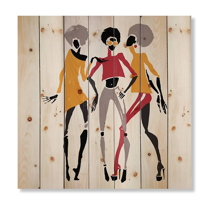 Designart - African American Women Silhouettes II