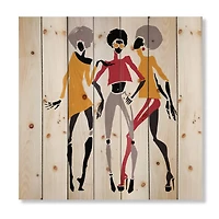 Designart - African American Women Silhouettes II