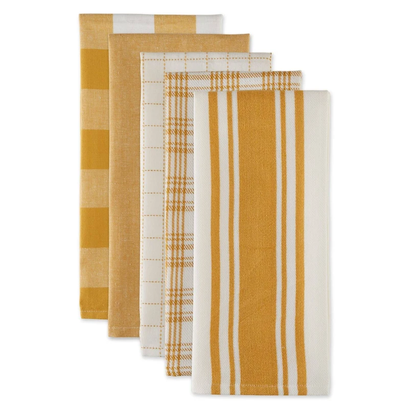 DII® Honey Gold Everyday Dish Towels, 5ct.