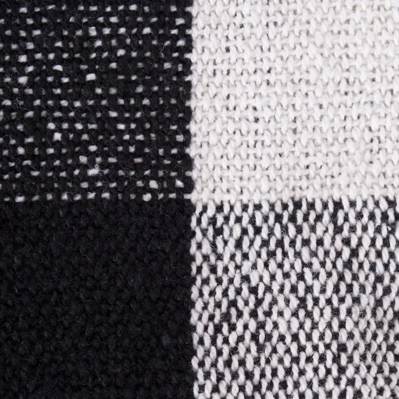 DII® Black & White Buffalo Check Throw