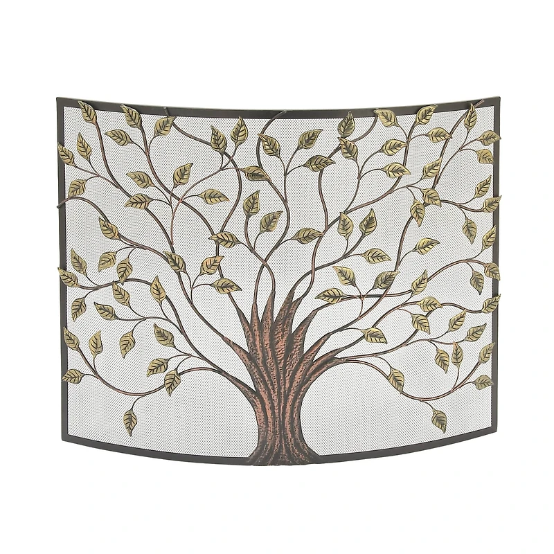 Metal Farmhouse Fireplace Screen