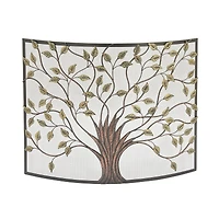 Metal Farmhouse Fireplace Screen