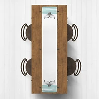 Whale Tale With Stripes Indoor/Outdoor Table Runner