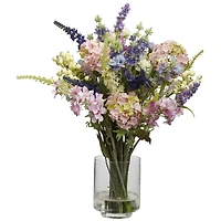 16" Lavender & Hydrangea Arrangement in Vase