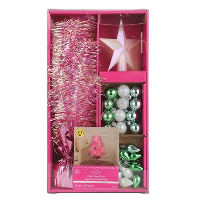 18" Pink Tinsel Tree Kit by Ashland®