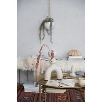 Hello Honey® Bloomingville 12.5" Ivory Sculptural Arched Stoneware Vase