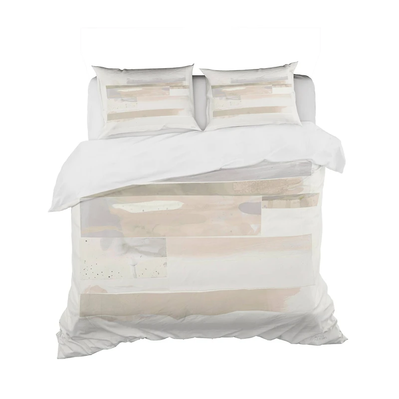 Designart 'Geometric Neutral Form IV' Geometric Bedding Set