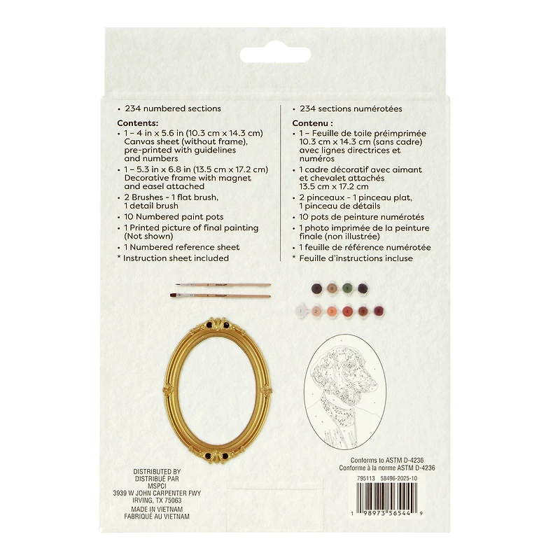 Dapper Dachshund Paint-by-Number Framed Mini Kit by Artist's Loft®