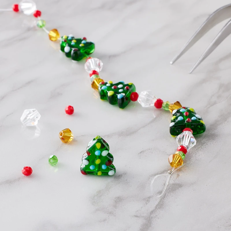 Christmas Tree Lampwork Glass Bead Mix by Bead Landing™