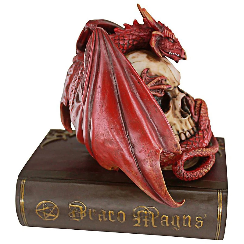 Design Toscano 8.5" Blood Dragon Contemplation Sculptural Box