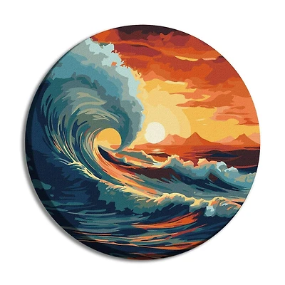 Ideyka Catch the Wave Painting by Numbers Kit