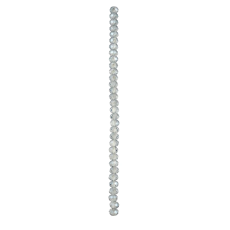 12 Pack: Blue Glass Faceted Rondelle Beads by Bead Landing™