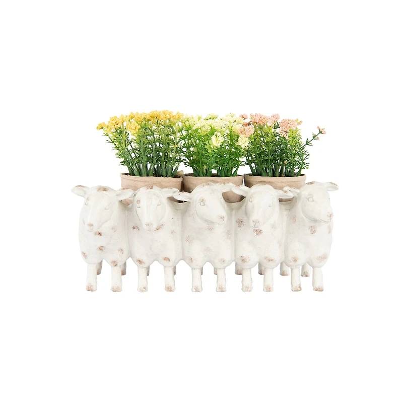 Hello Honey® White 13" Sheep Planter