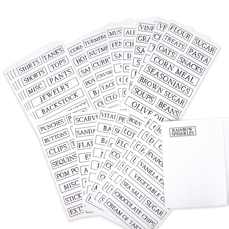 Clear Rectangle Household Label Stickers by Recollections™