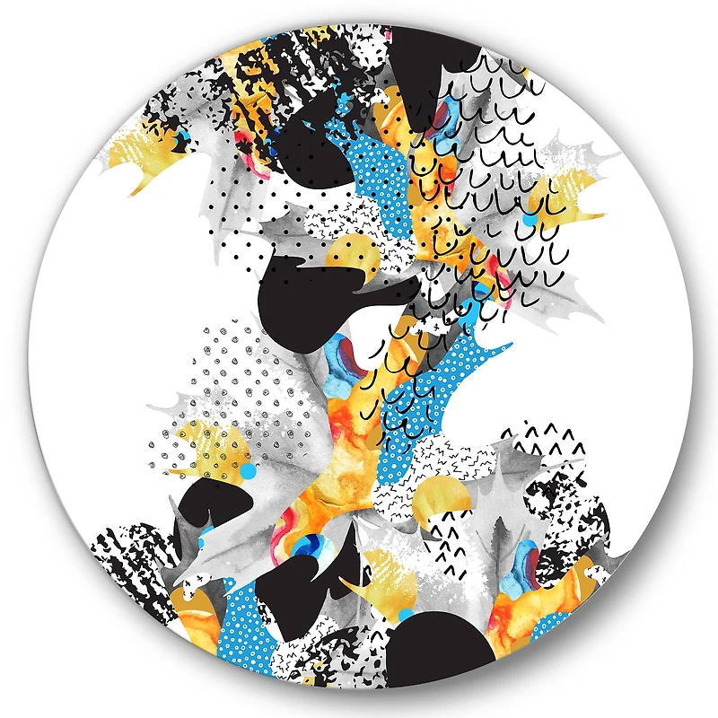 Designart - Minimal Fluid Shapes In Bauhaus Memphis Style