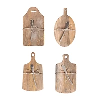 Hello Honey® Mango Wood Board & Knife Set