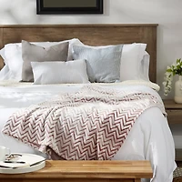 DII® Barn Red Chevron Plush Throw