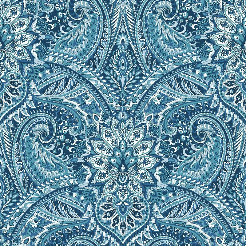 RoomMates Blue Swept Away Peel & Stick Wallpaper
