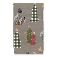Good Tidings Tree & Globe Pattern Tea Towel Set