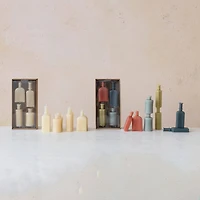 Hello Honey® Cream Unscented Bottle-Shaped Candle Set
