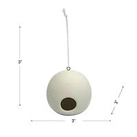 Mini Round Ceramic Birdhouse by Make Market®