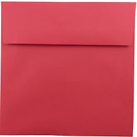 JAM Paper 8.5" x 8.5" Red Square Colored Invitation Envelopes, 25ct.