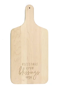 Blessings Upon Blessings Maple Paddle Cutting Board