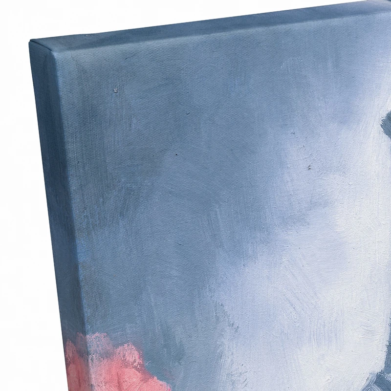 Eiffel Tower & Pink Foliage Canvas Wall Art