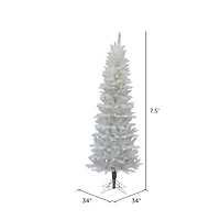 7.5ft. Unlit Sparkle White Spruce Artificial Christmas Tree