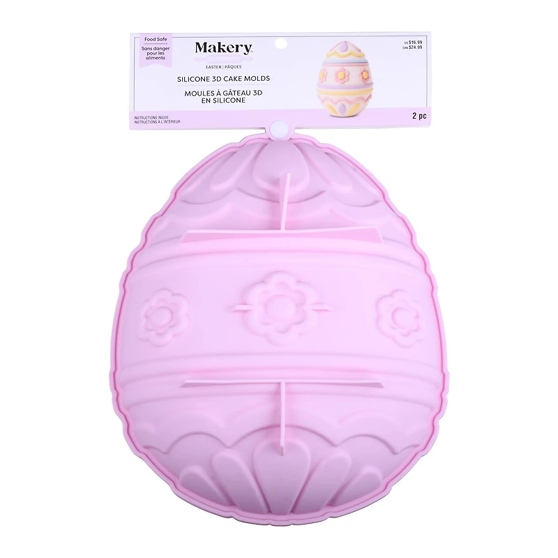 Easter Egg Silicone 3D Cake Molds by Makery™