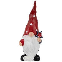 16.5" Patriotic Garden Gnome in Red Hat Holding Star