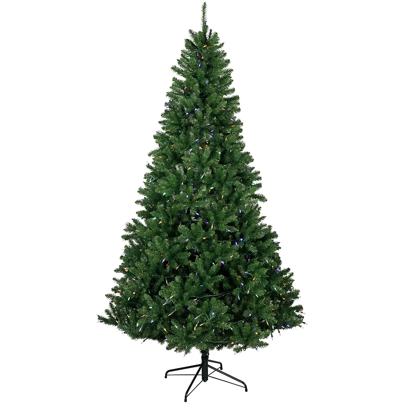 7.5ft. Pre-Lit Manchester Pine Instant Connect Artificial Christmas Tree, Dual LED Lights