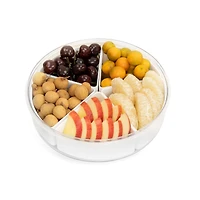 White Round Storage Case with Removable Bins by Simply Tidy®