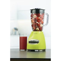 Brentwood Lime Green 12-Speed + Pulse Electric Blender