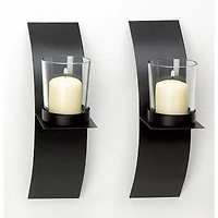 8" Mod-Art Candle Wall Sconce, 2ct.