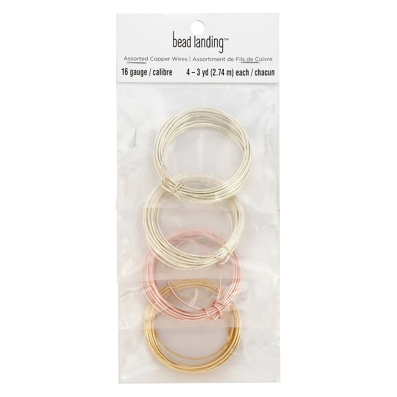 12 Pack: 16 Gauge Copper Wire Assortment by Bead Landing™