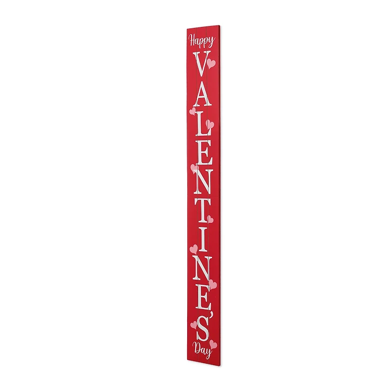 Glitzhome® 5ft. Wooden Happy Valentine's Day Porch Sign