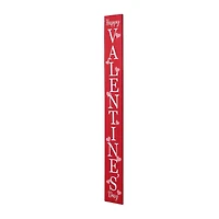 Glitzhome® 5ft. Wooden Happy Valentine's Day Porch Sign